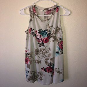 🌞 Egy Tank Top Floral Size Medium Shirt Top